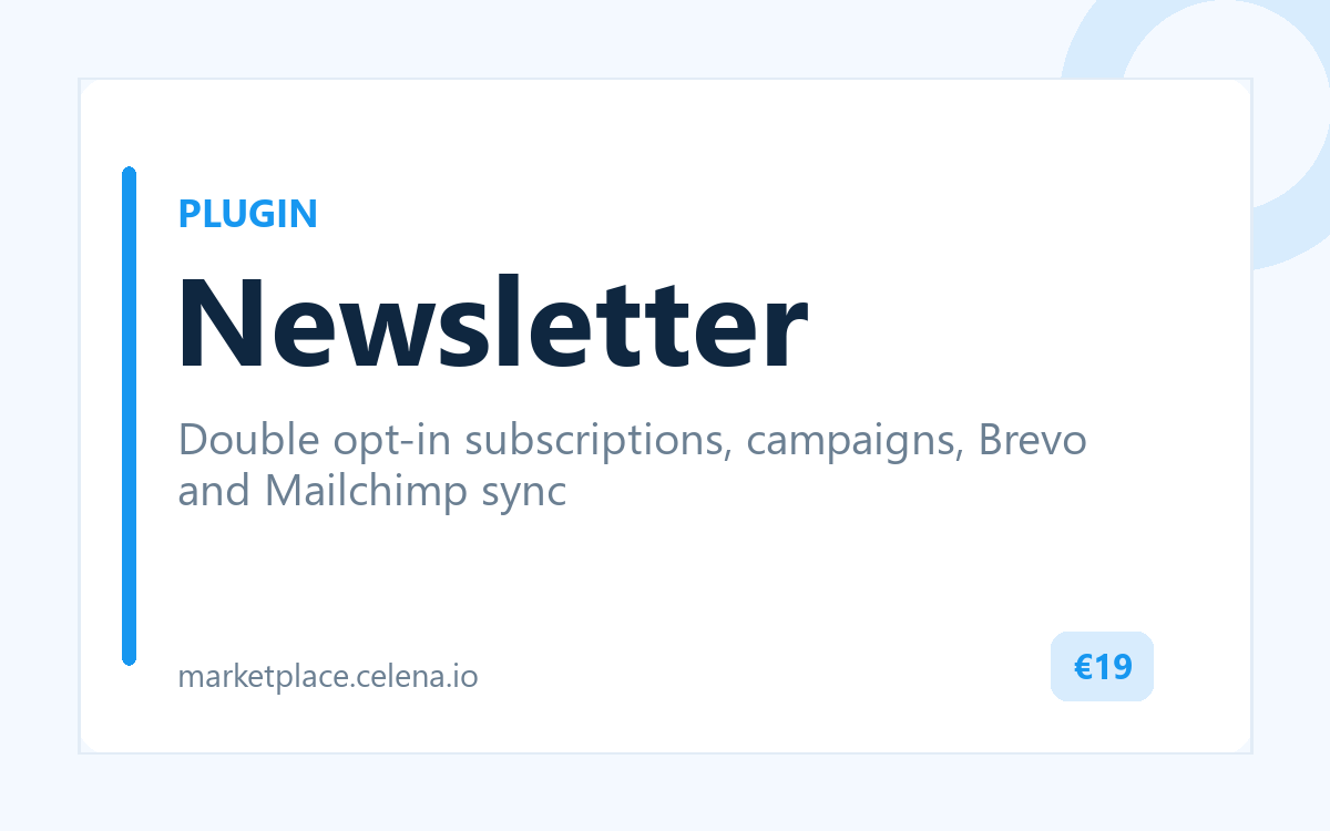 Newsletter — розсилка та підписка