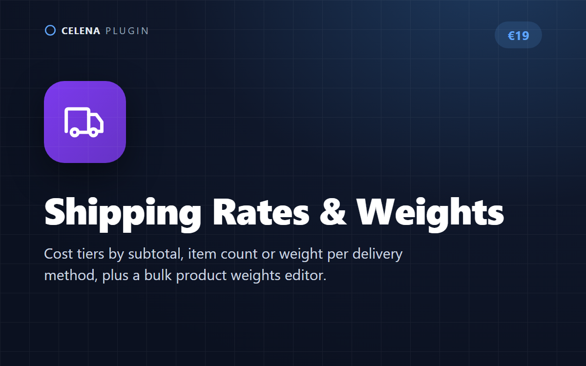Shipping Rates & Weights
