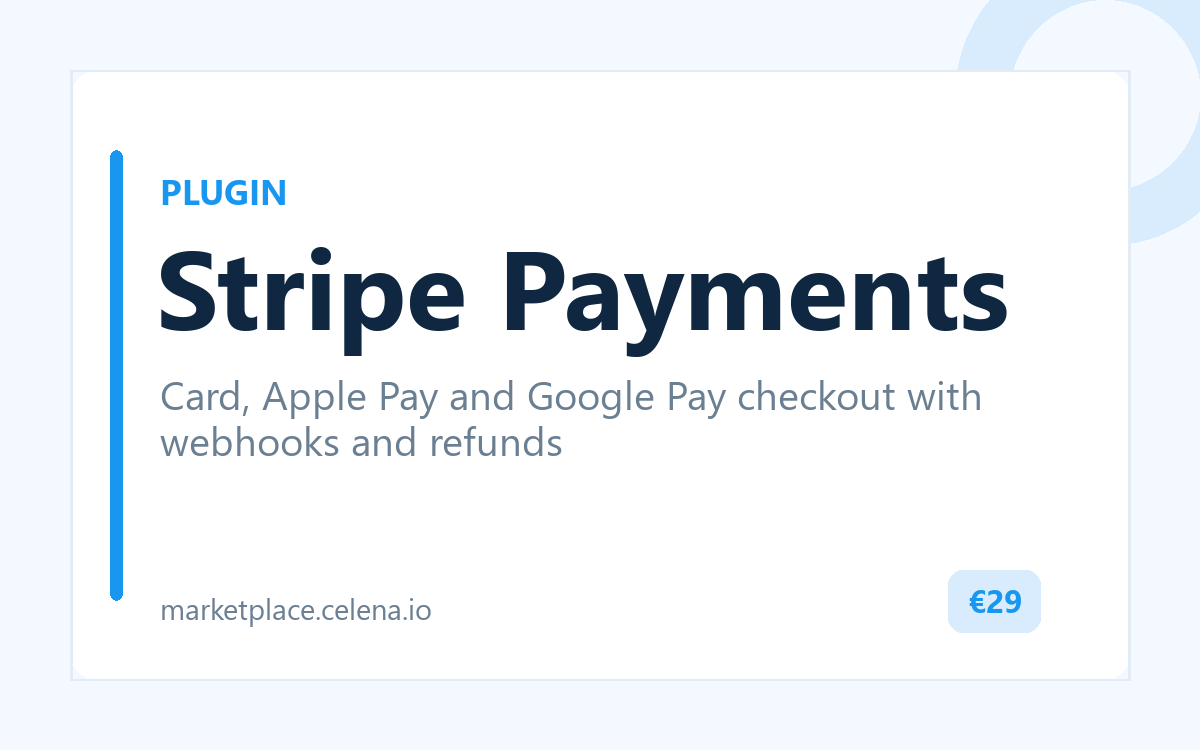 Оплата через Stripe