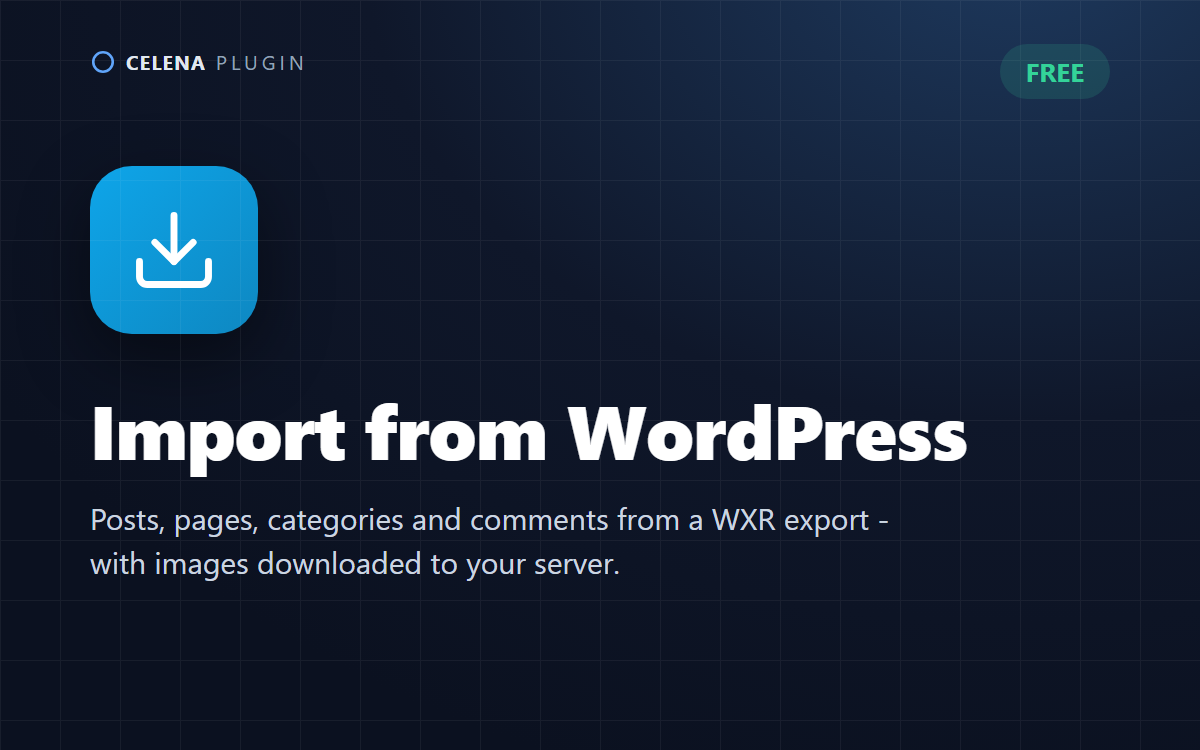 Import from WordPress